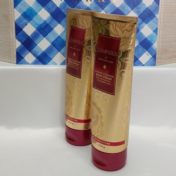BATH & BODY WORKS 'LUMINOUS' ULTIMATE HYDRATION BODY CREAM 2 PIECE SET - Picture 4 of 14